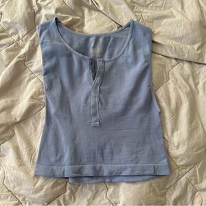 FREE PEOPLE Ribbed Top L